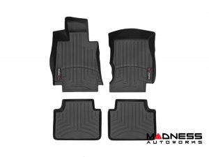 Alfa Romeo Giulia Floor Liners - WeatherTech - Black - Front & Rear - AWD
